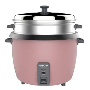SHARP 1.8L Rice Cooker with Steamer & Coated Inner Pot Pink