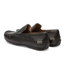 Load image into Gallery viewer, Men&#39;s black leather loafers
