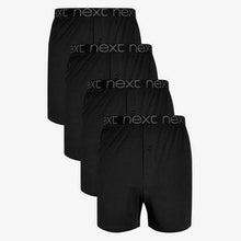 Load image into Gallery viewer, 4PK BLACK LOOSE FIT PURE COTTON UNDERWEAR - Allsport
