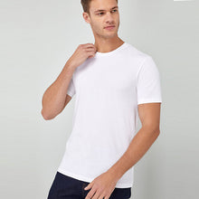 Load image into Gallery viewer, WHITE SLIM FIT CREW NECK T-SHIRT - Allsport

