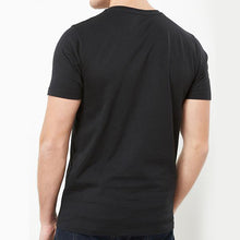 Load image into Gallery viewer, Black Slim Fit Crew Neck T-Shirt - Allsport
