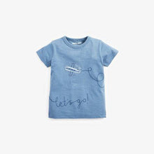Load image into Gallery viewer, 4PK PLANE BLUE T-SHIRTS (3MTHS-5YRS) - Allsport
