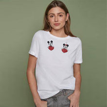 Load image into Gallery viewer, WHITE DISNEY HEART GRAPHIC T-SHIRT - Allsport

