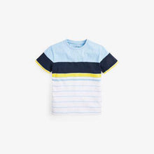 Load image into Gallery viewer, 3PK BLUE YELLOW STRIPE T-SHIRTS (3YRS-12-YRS) - Allsport
