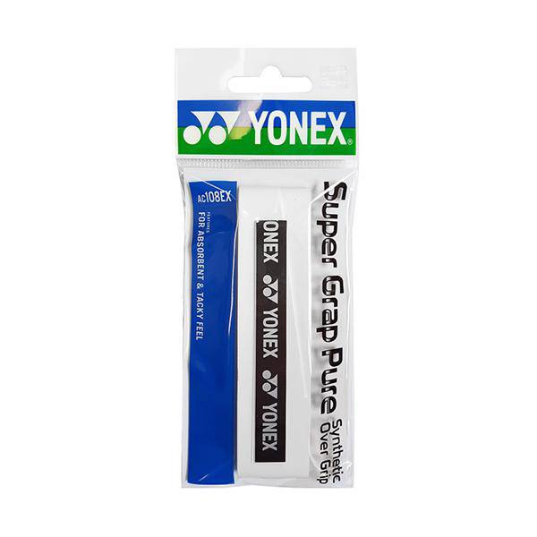 YONEX SUPER GRAP PURE AC108EX WHT - Allsport
