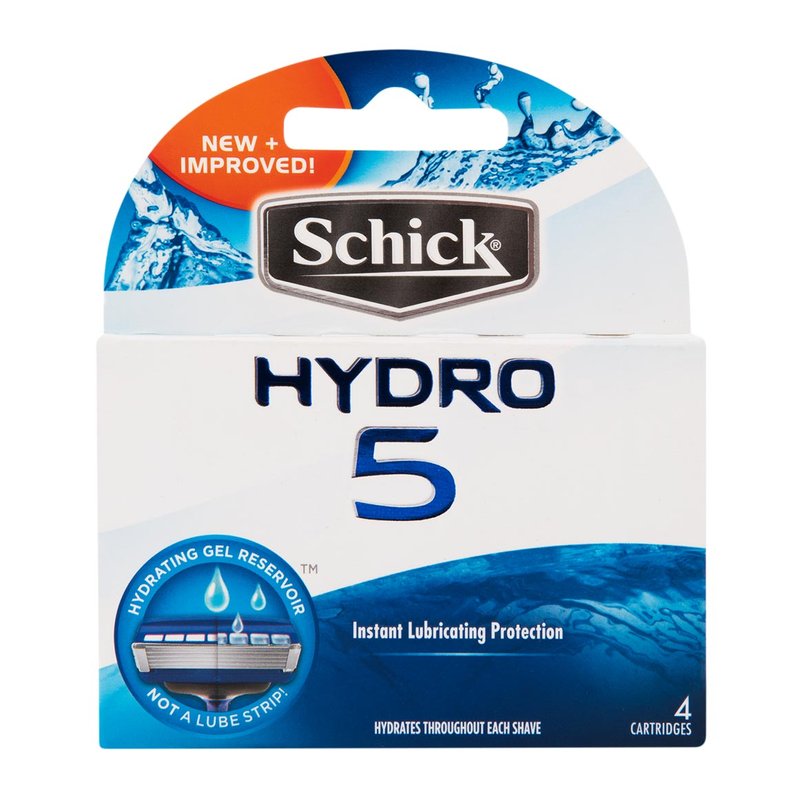 Schick Hydro 5 Blade Cartridge Refills 4 pk