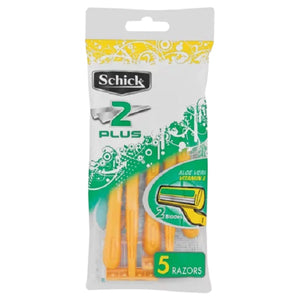 Schick 2 Plus Razors 5 Pack