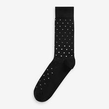 Load image into Gallery viewer, Black/Grey Mix Pattern Socks 5 Pack
