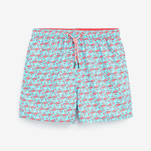 Load image into Gallery viewer, Blue Flamingo Printed Swim Shorts
