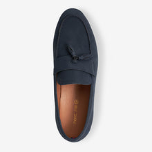 Load image into Gallery viewer, Navy Blue Tassel Loafers
