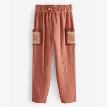 Load image into Gallery viewer, Rush Brown Crochet Pocket Trousers (3-12yrs)
