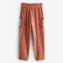 Load image into Gallery viewer, Rush Brown Crochet Pocket Trousers (3-12yrs)
