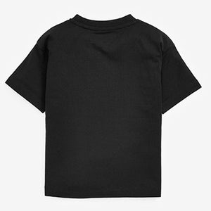 Black/Gold "Little Prince" Short Sleeve Slogan T-Shirt (3mths-5yrs)