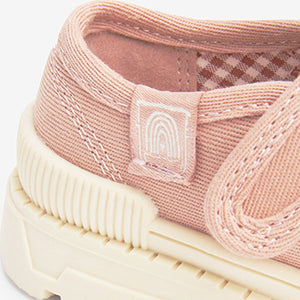 Pink Canvas T-Bar Shoes (Younger Girls)
