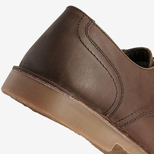Brown Leather Desert Shoes