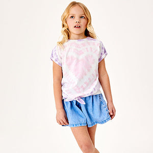 Pink Tie Front T-Shirt (3-12yrs)