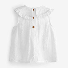 Load image into Gallery viewer, White Stripe Cotton Collar Blouse (3mths-6yrs)
