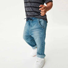 Load image into Gallery viewer, Mid Blue Denim Super Soft Pull-On Jeans With Stretch (3mths-5yrs)
