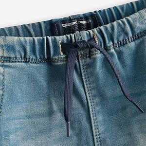 Mid Blue Denim Super Soft Pull-On Jeans With Stretch (3mths-5yrs)