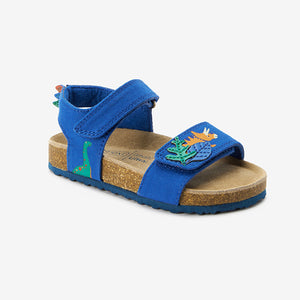 Blue Colbalt Dino Corkbed Comfort Sandals (Younger Boys)