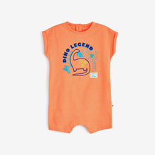 Load image into Gallery viewer, Bright Orange Baby Baby 3 Pack Rompers (0mths-18mths)
