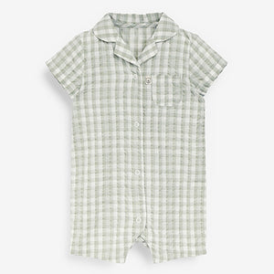 Mint Green Pyjama Single Romper (0mths-18mths)