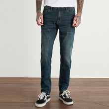 Load image into Gallery viewer, Vintage Blue Slim Fit Authentic Stretch Jeans
