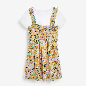 Floral Cami Dress And T-Shirt Set (3-12yrs)