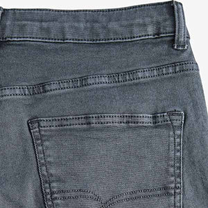Grey Slim Fit Coloured Stretch Jeans