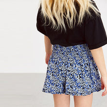 Load image into Gallery viewer, Blue Floral Print Shorts (3-12yrs)
