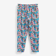 Load image into Gallery viewer, Summer Floral Print Jersey Stretch Slouch Trousers (3-12yrs)
