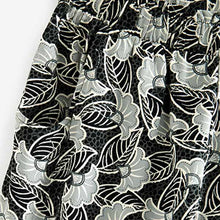 Load image into Gallery viewer, Black and White Floral Jersey Stretch Slouch Trousers (3-12yrs)
