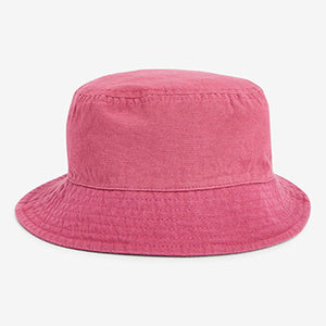 Pink 2 Pack Bucket Hats (3mths-6yrs)