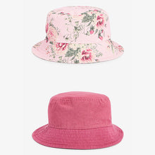 Load image into Gallery viewer, Pink 2 Pack Bucket Hats (3mths-6yrs)
