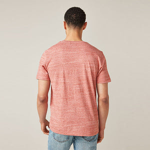 Coral Orange Stag Marl T-Shirt