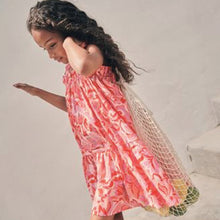 Load image into Gallery viewer, Pink Swirl Print Tie Shoulder Dress (3-12yrs)
