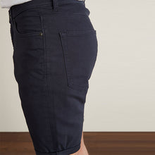 Load image into Gallery viewer, Navy Blue Slim Fit 5 Pocket Motion Flex Stretch Chino Shorts
