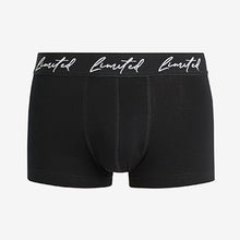 Load image into Gallery viewer, Black/Khaki Limited Waistband Hipster Boxers 4 Pack
