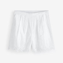Load image into Gallery viewer, White Embroidered Shorts
