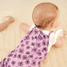 Load image into Gallery viewer, Pink Leopard Print Baby 2 Piece Dungarees And Bodysuit Set (0mths-18mths)
