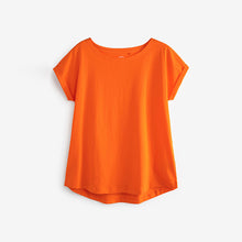 Load image into Gallery viewer, Orange Cap Sleeve T-Shirt
