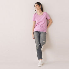 Load image into Gallery viewer, Lilac Purple Crew Neck T-Shirt
