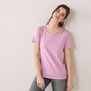 Lilac Purple Crew Neck T-Shirt