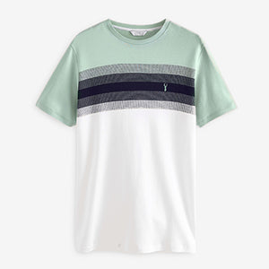 Mint Green Block Soft Touch T-Shirt