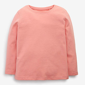 Pale Pink Basic Long Sleeve T-Shirt (3mths-6yrs)