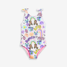 Load image into Gallery viewer, Multi Bright Tie Shoulder Swimsuit (3mths-5yrs)
