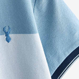 Navy Blue/ White Colourblock Short Sleeve T-Shirt (3-12yrs)