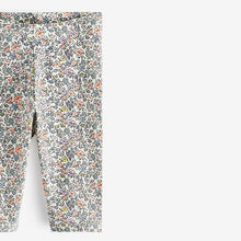 Load image into Gallery viewer, Pink Ditsy Printed Cropped Leggings (3mths-6yrs)
