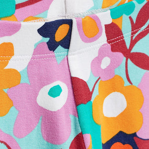 Bright Floral Printed Cropped Leggings (3mths-6yrs)