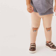 Load image into Gallery viewer, Neutral Bear Embroidered Leggings (3mths-6yrs)
